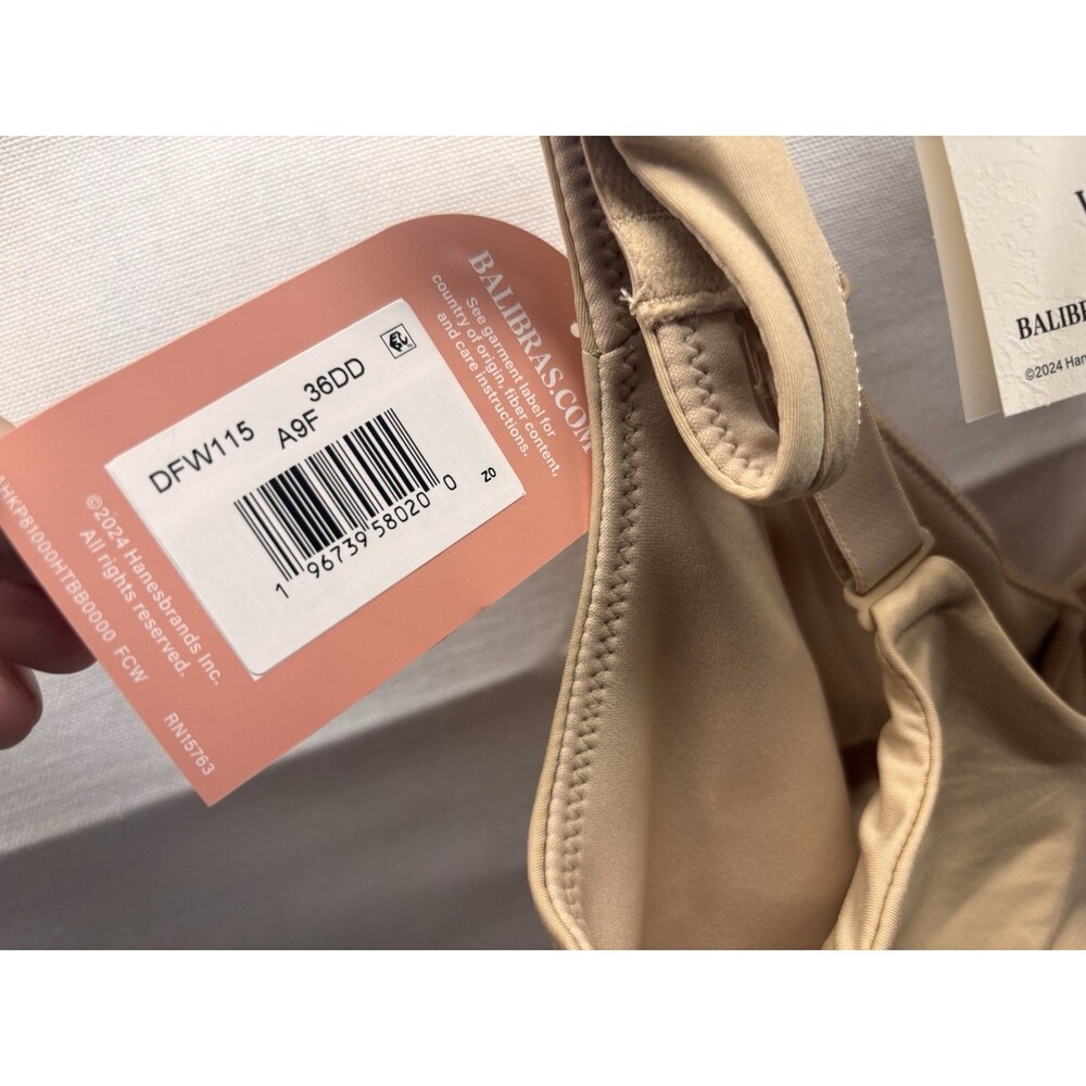 Bali Minimizer Bra 36DD Nude Beige Underwire Full Coverage Smoothing NWT - Picture 4 of 4